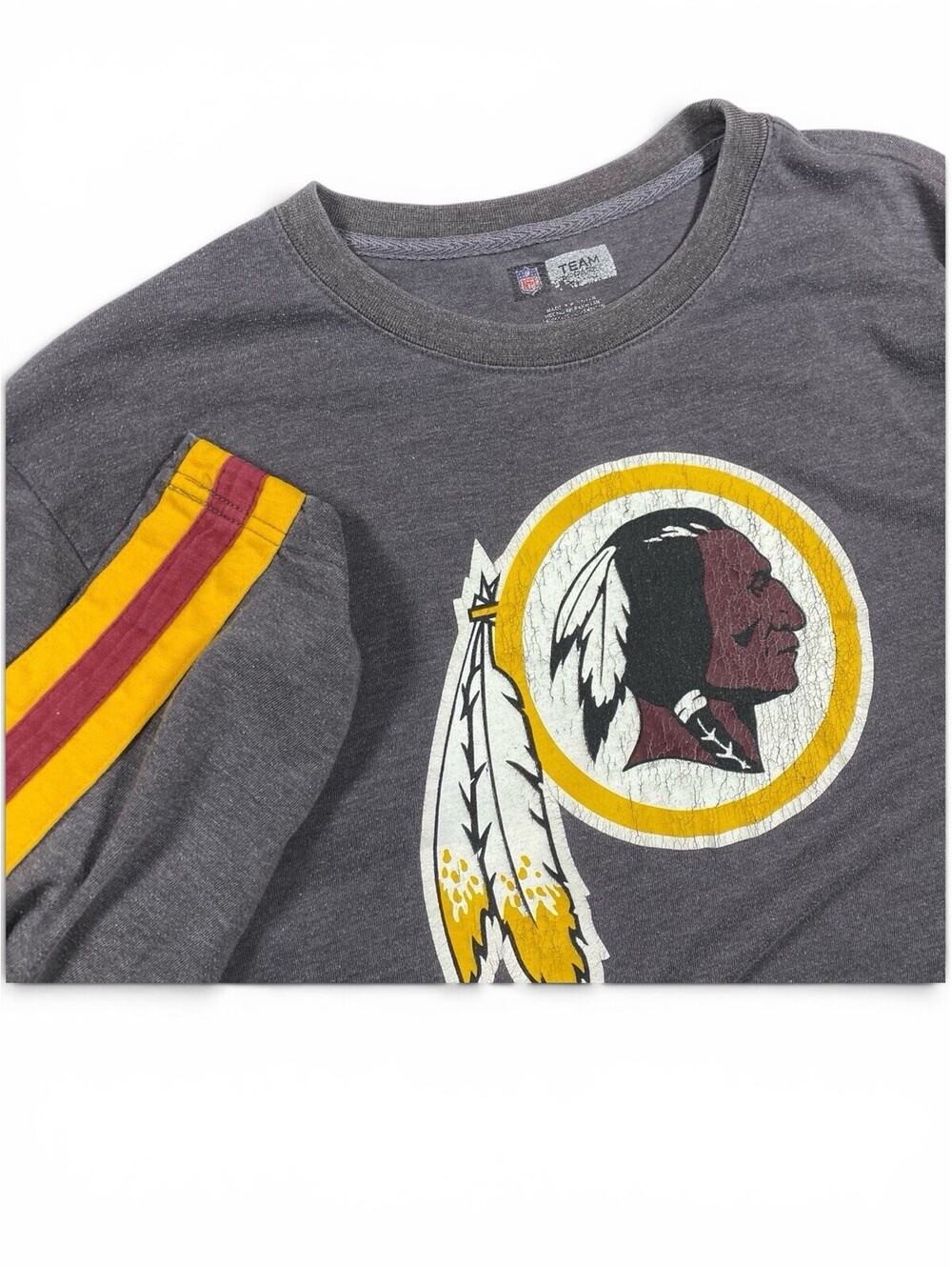 Washington Redskins Vintage Long Sleeve Shirt Gray, NFL/NFC, Size M